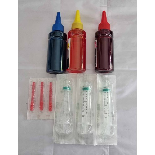 IJ Brand Bottle Ink with 10ml Syringe and Nozzle - Select Requirement