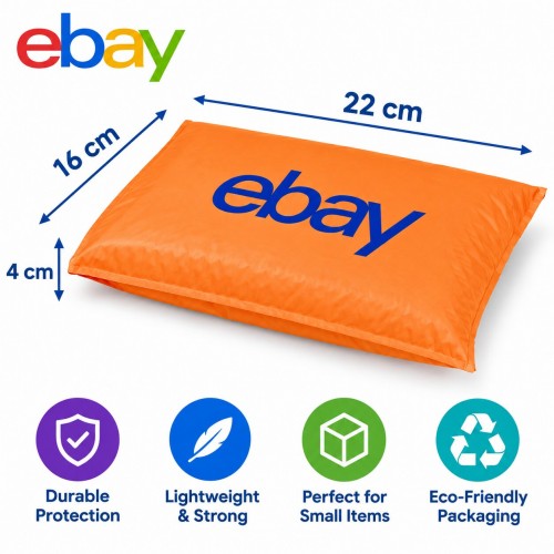 Ebay Branded Padded Bubble Plastic Mailers 160mm x 220mm 4mm Lip