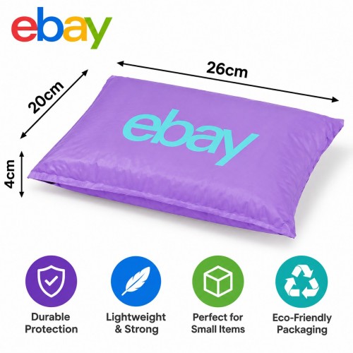 Ebay Branded Padded Bubble Plastic Mailers 200mm x 260mm 4mm Lip