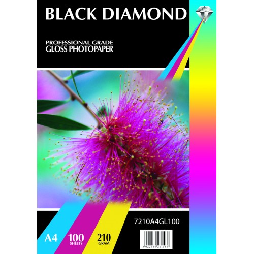 Black Diamond A4 210gsm Gloss