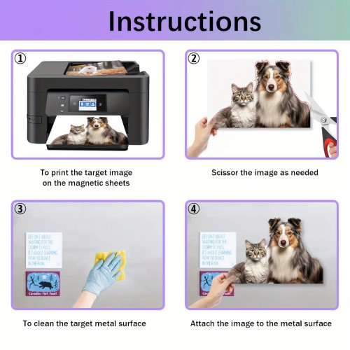 Hands Professional 6x4 Magnetic Gloss (Glossy) Photo Paper