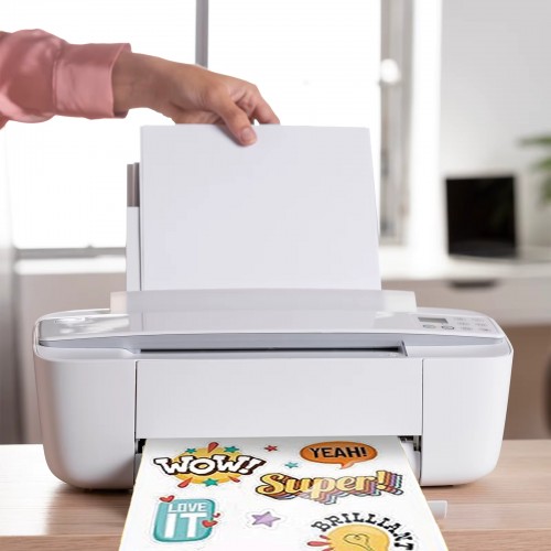 Hands Professional 10 Sheets A4 Clear Vinyl Sticker Paper Self Adhesive