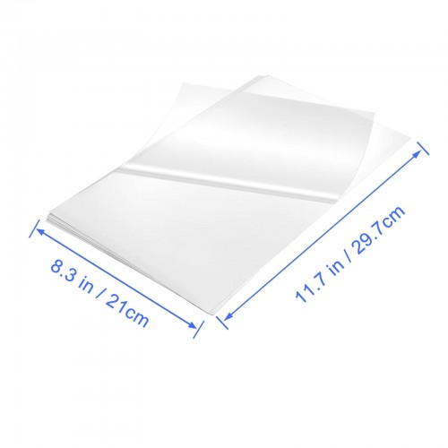 Hands Professional 10 Sheets A4 Clear Vinyl Sticker Paper Self Adhesive