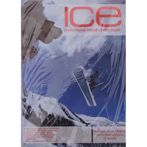 ICE A4 260gsm Resin Coated Gloss Photo Paper