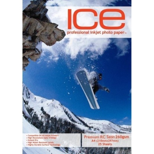ICE A4 260gsm Resin Coated Satin Photo Paper