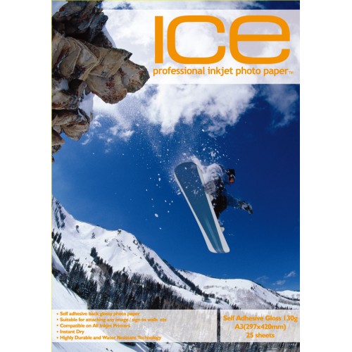 ICE A3 130gsm Self Adhesive Glossy Paper