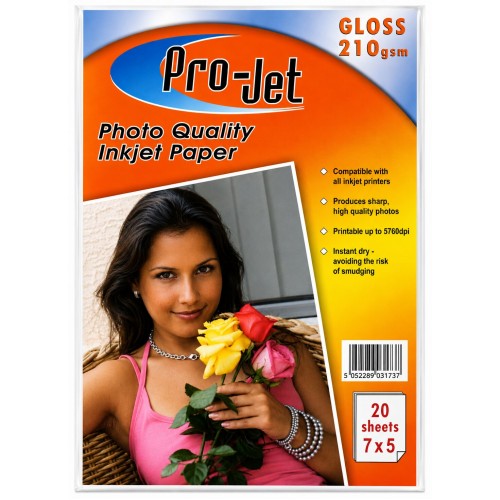 7x5 Projet 210gsm Glossy Photo Paper