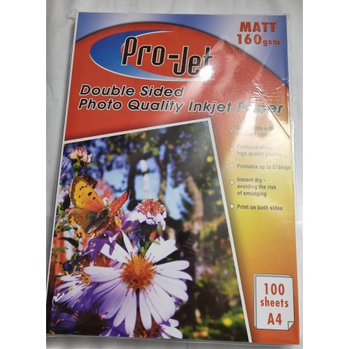 Projet A4 160gsm Double Sided Matt / Matte