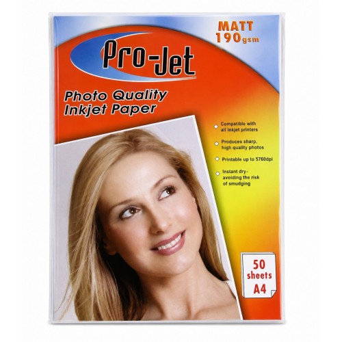 Projet A4 190gsm Single Sided Matte
