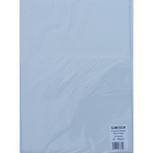 A3 200gsm Sumvision Gloss Inkjet Paper