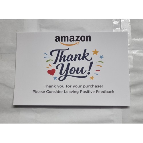 6x4 Thank you Note Printed on Glossy Paper - Various Sites
