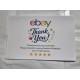 6x4 Thank you Note Printed on Glossy Paper - Various Sites
