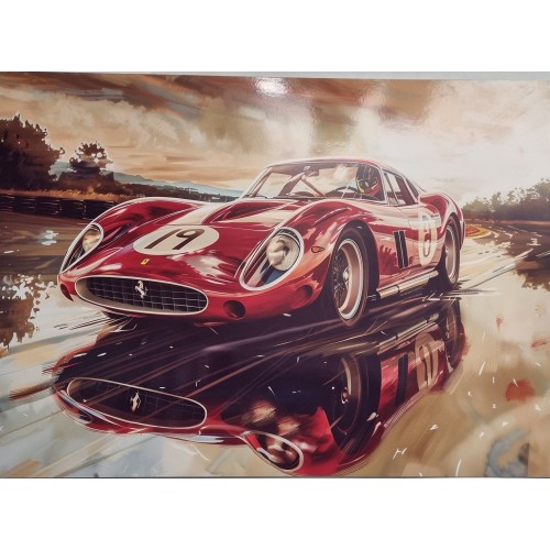 A4 Print of Red Sports Car (car5634)