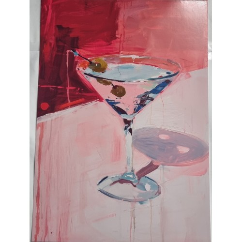 A4 Print Wine Glass (kitchen5637)