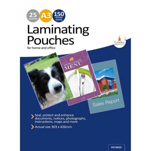 Cathedral A3 150 Microns Laminating Pouches