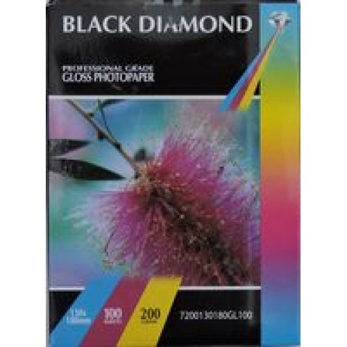 7x5 200gsm Black Diamond Gloss Photo Paper