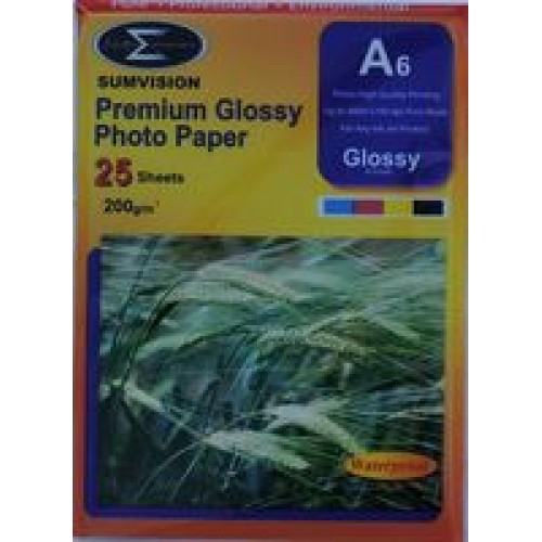 Sumvision A6 200gsm Premium Gloss Photo Paper