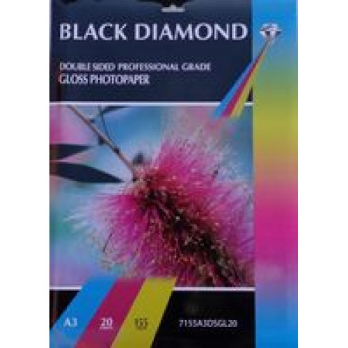 A3 155gsm Black Diamond Double Sided Gloss Photo Paper