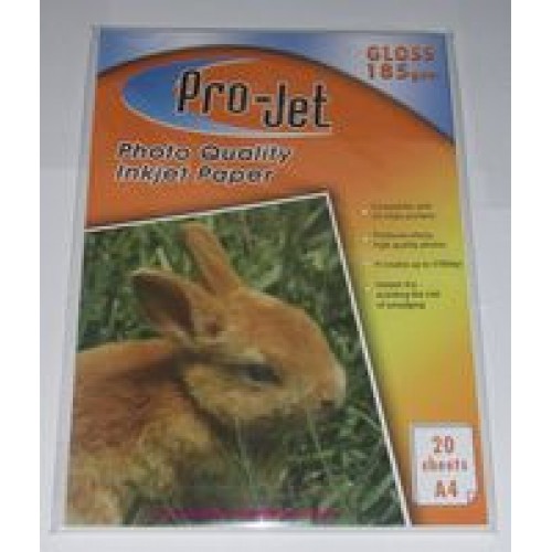 A4 Projet 185gsm Glossy Photo Paper 