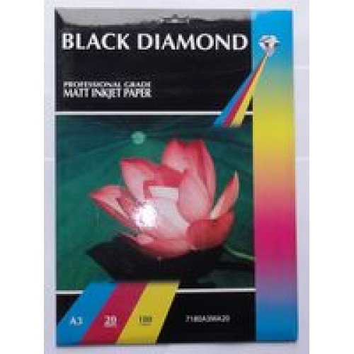 Black Diamond A3 180gsm Matte (Matt) Inkjet Paper