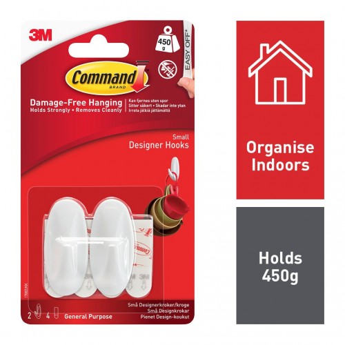 Command™ Small Designer Hooks 17082 - WHILE STOCK LASTS