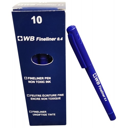Fineliner Pen 0.4mm Blue