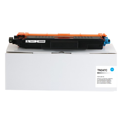 Compatible Brother TN247C Hi Yld Cyan Toner CHIPPED