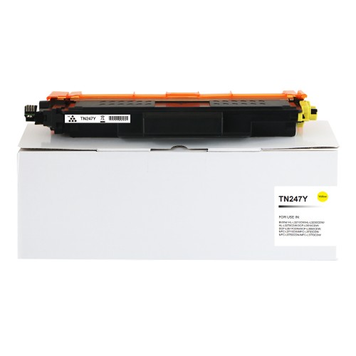 Compatible Brother TN247Y Hi Yld Yellow Toner CHIPPED
