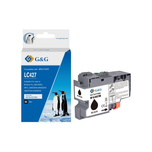 Comp Brother LC427BK Black Ink Cartridge 55ml