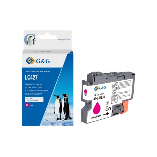 Comp Brother LC427M Magenta Ink Cartridge 16ml