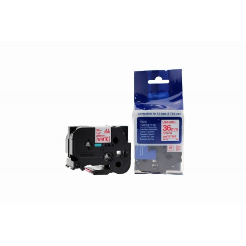 Comp Brother P-Touch TZe-262 Labelling Tape Cassette Red on White also for TZ-262