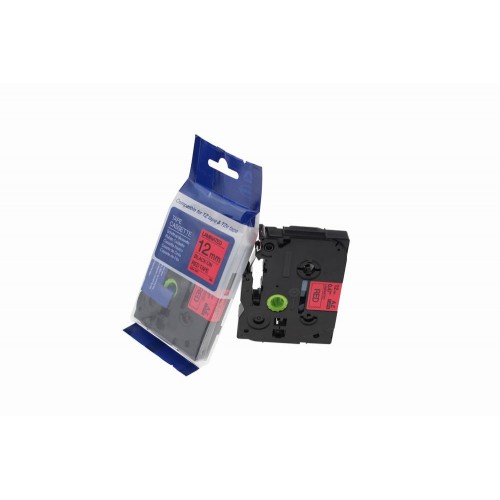 Comp Brother P Touch TZe-431 (YT-431) Labelling Tape Cassette Black on Red also for TZ-431