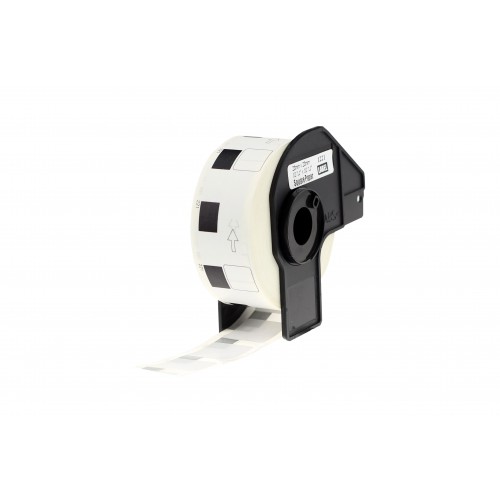 Comp Brother DK-11221 Square White Paper Labels Roll of 1000 (23mm x 23mm)