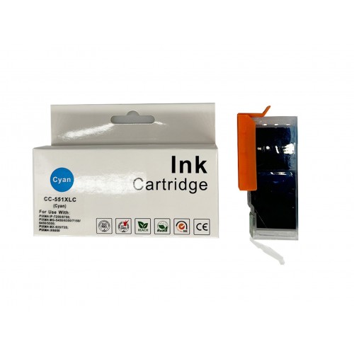 Comp Canon IP7250 CLI-551 XLC Cyan Ink Ctg  [CC-551C XL]