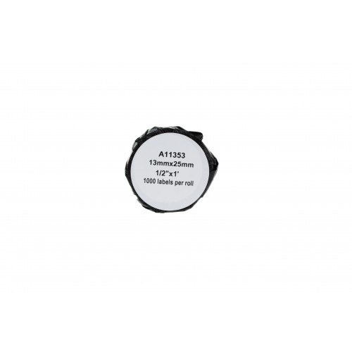 Comp Dymo 11353 Multipurpose Labels 2 lines (Paper) Pack of 1000 S0722530 (13mm x 25mm)