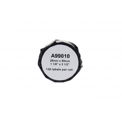 Comp Dymo 99010 Standard Address Labels (Paper) Pack of 130 S0722370 (28mm x 89mm)