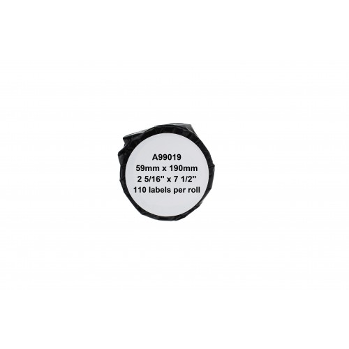 Comp Dymo 99019 Large Lever Arch File Labels (Paper) Pack of 110 S0722480 (59mm x 190mm)