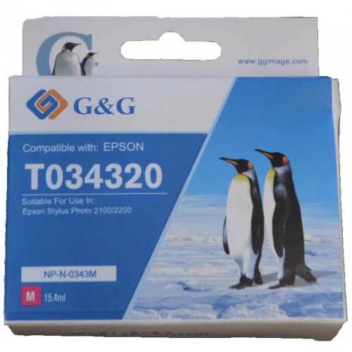Comp Epson G+G T0343 Magenta Ink Ctg T034340