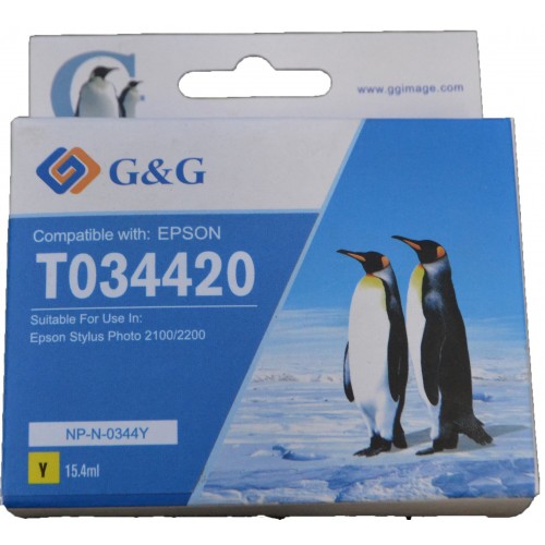 Comp Epson G+G T0344 Yellow Ink Ctg T034440
