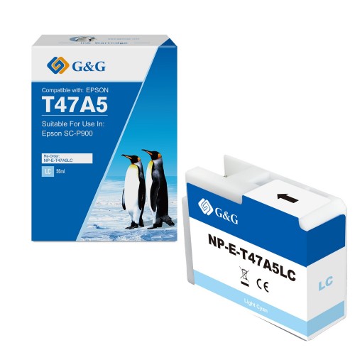 Comp Epson G+G T47A5 Light Cyan Ink Cartridge C13T47A500