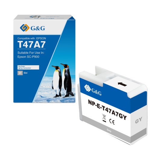 Comp Epson G+G T47A7 Grey Ink Cartridge C13T47A700