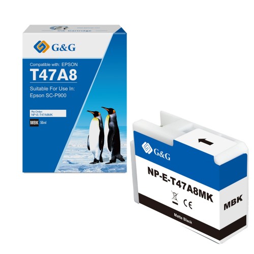 Comp Epson G+G T47A8 Matte Black Ink Cartridge C13T47A800