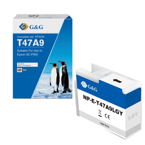 Comp Epson G+G T47A9 Light Grey Ink Cartridge C13T47A900