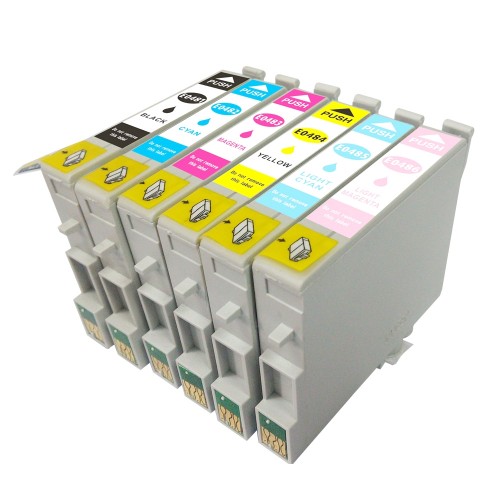 Comp Epson R300 Rainbow Pack 6 Carts T048720