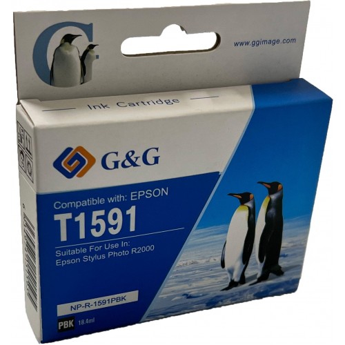 Comp Epson G+G T1591 Photo Black Ink Ctg C13T159140