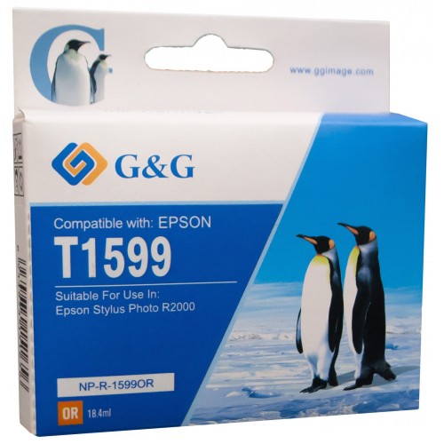 Comp Epson G+G T1599 Orange Ink Ctg C13T159940