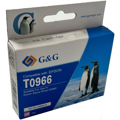 Comp Epson G+G T0966 Light Magenta Ink Ctg C13T09664010