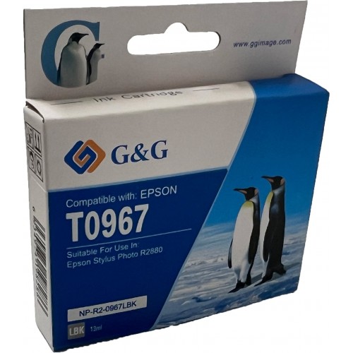 Comp Epson G+G T0967 Light Black Ink Ctg C13T09674010