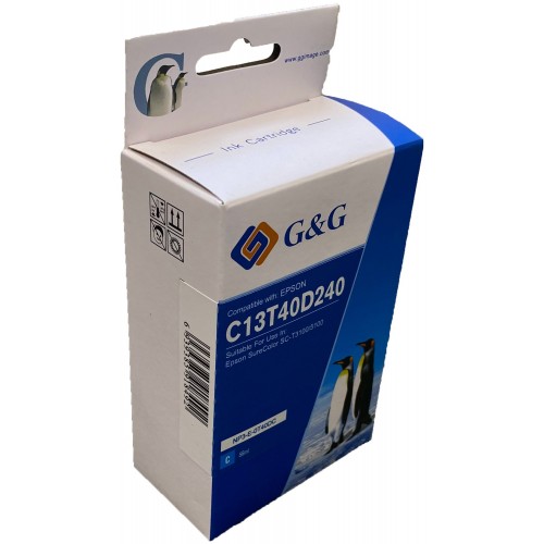 Comp Epson G+G T40D2 Cyan Wide Format Ink Ctg C13T40D240