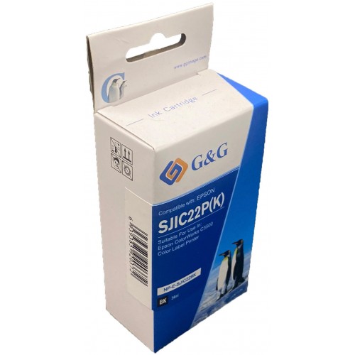 Comp Epson G+G C33S020577 Black Ink Ctg SJIC22BK